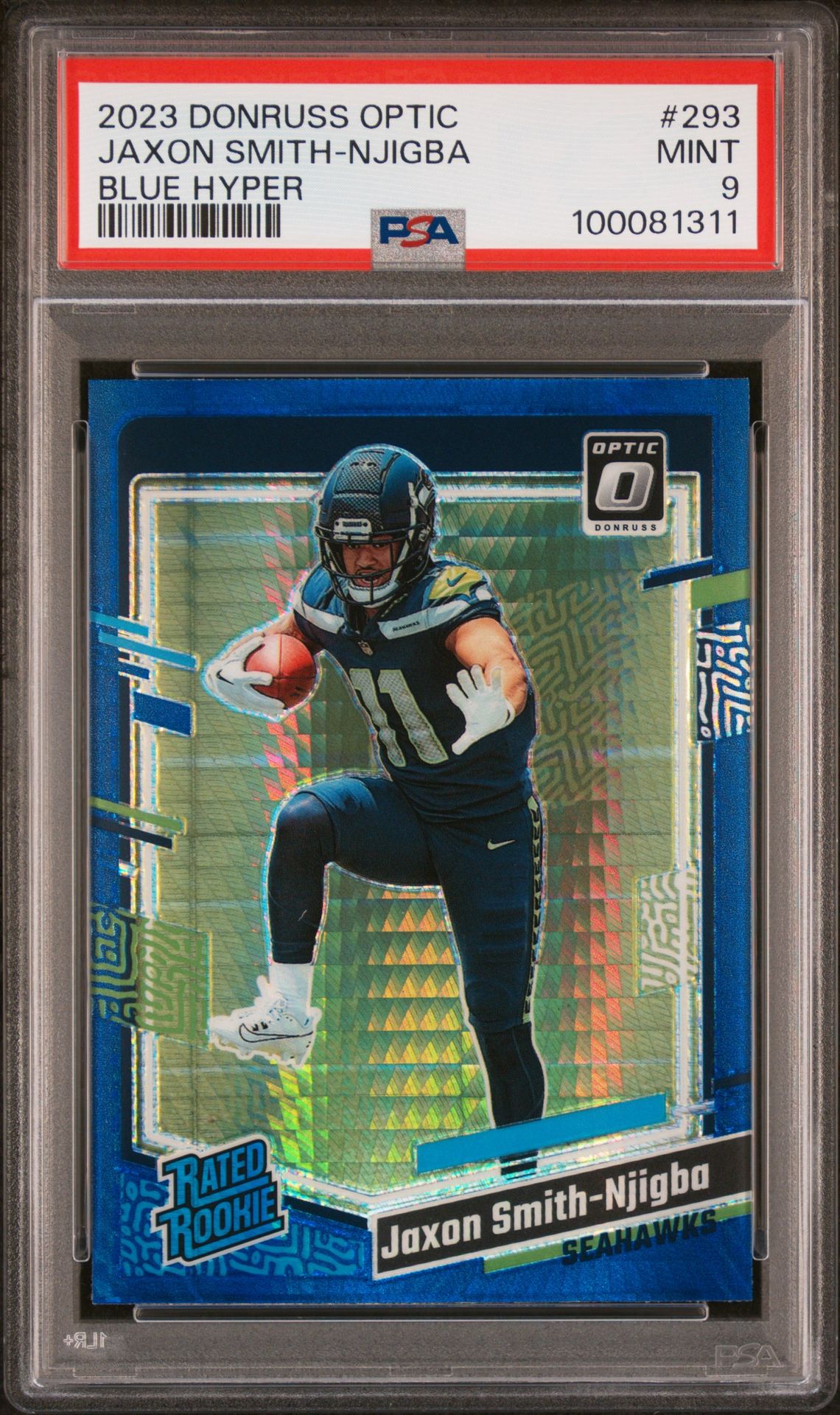 2023 Panini PANINI DONRUSS OPTIC BLUE HYPER #293 Jaxon Smith-Njigba front