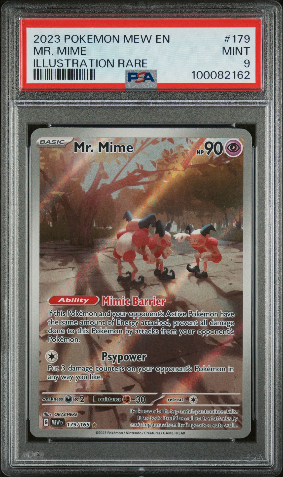 2023 Pokemon POKEMON MEW EN-151 ILLUSTRATION RARE #179 Mr. Mime front