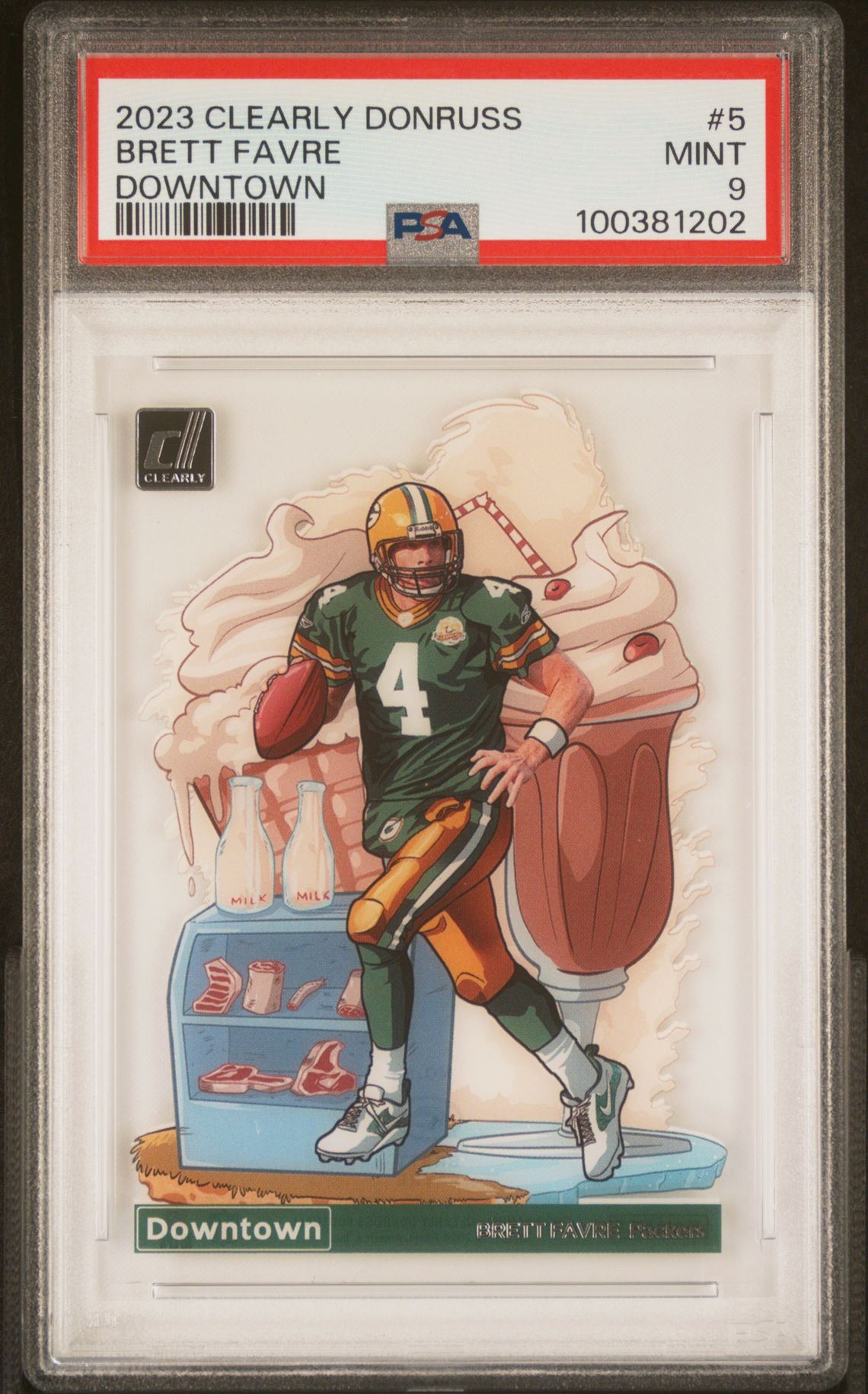 2023 Panini PANINI CLEARLY DONRUSS DOWNTOWN #5 Brett Favre front