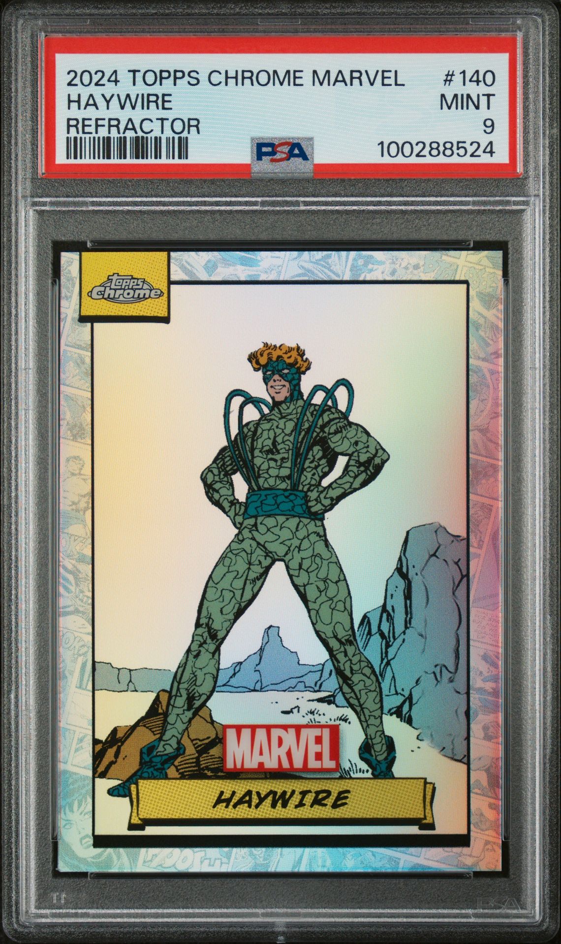 2024 Topps Chrome TOPPS CHROME MARVEL Refractor #140 Haywire front