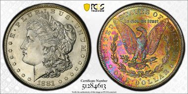 1881-S $1 MS64