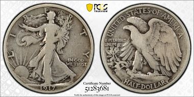 1917-S 50C Reverse F12