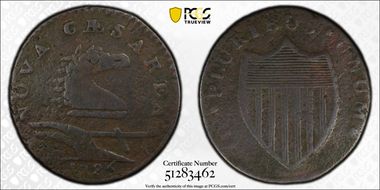 1786 NJ 1/2P Broken Unicorn, Maris 13-J N1BN