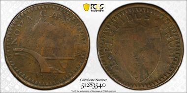 1787 NJ 1/2P Maris 59-o, Sawtooth VF20BN