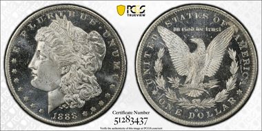 1888-O $1 MS65+ DMPL