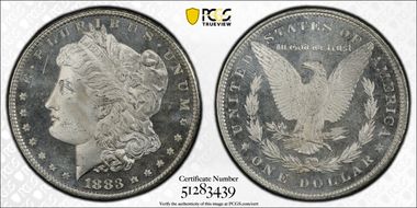 1883 $1 MS66DMPL