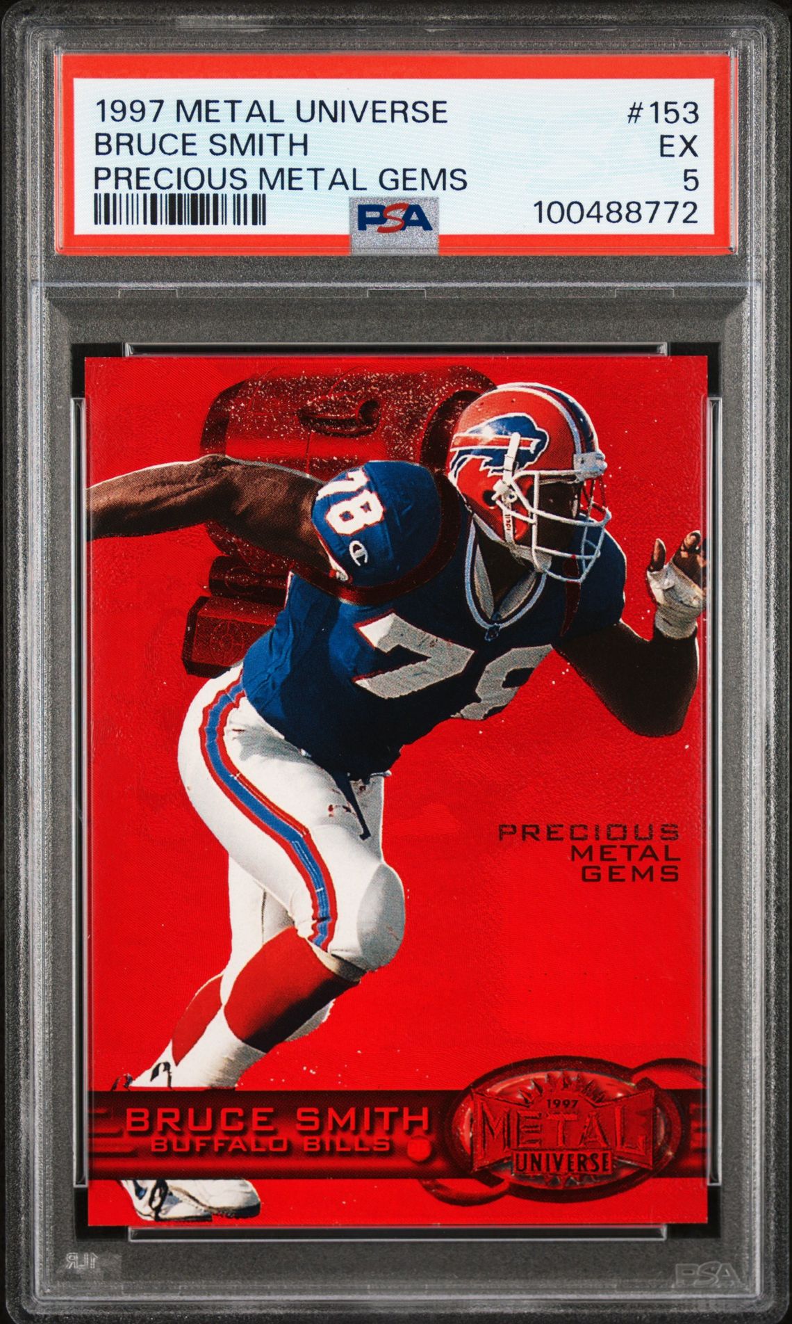 1997 METAL UNIVERSE PRECIOUS METAL GEMS #153 Bruce Smith front