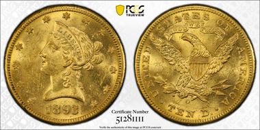 1893-O $10 MS61