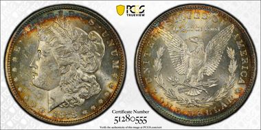 1878 7/8TF $1 Weak MS62