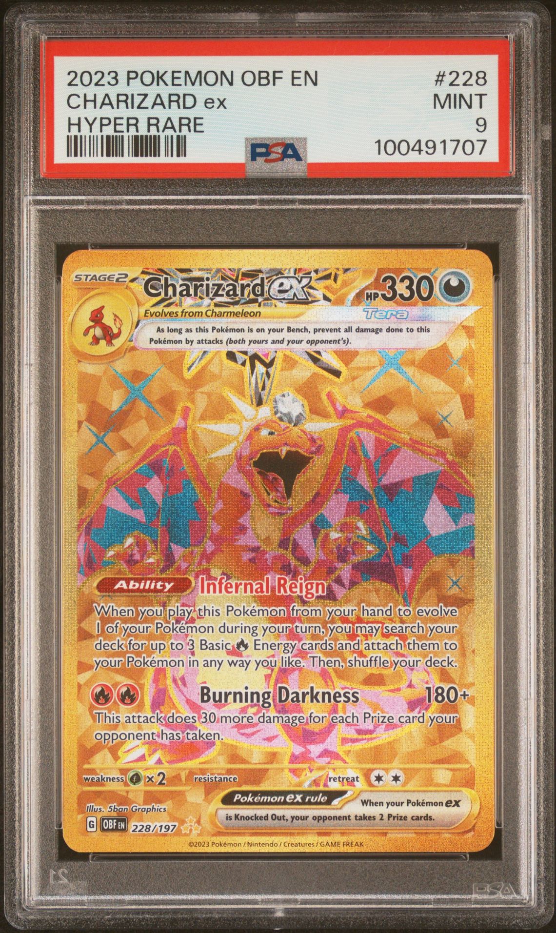 2023 Pokemon #228 Charizard Ex front