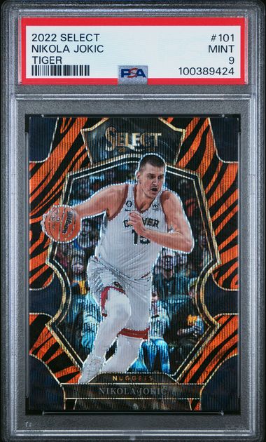 2022 Panini Select Nikola Jokic #101 (Tiger) Mint 9 front