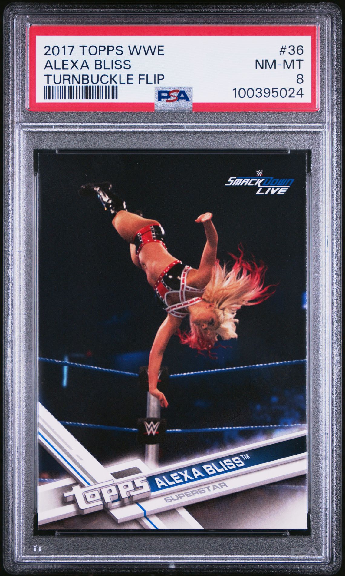 2017 Topps TOPPS WWE TURNBUCKLE FLIP #36 Alexa Bliss front