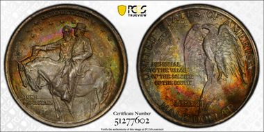 1925 50C Stone Mountain MS66+