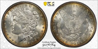 1887 $1 MS63