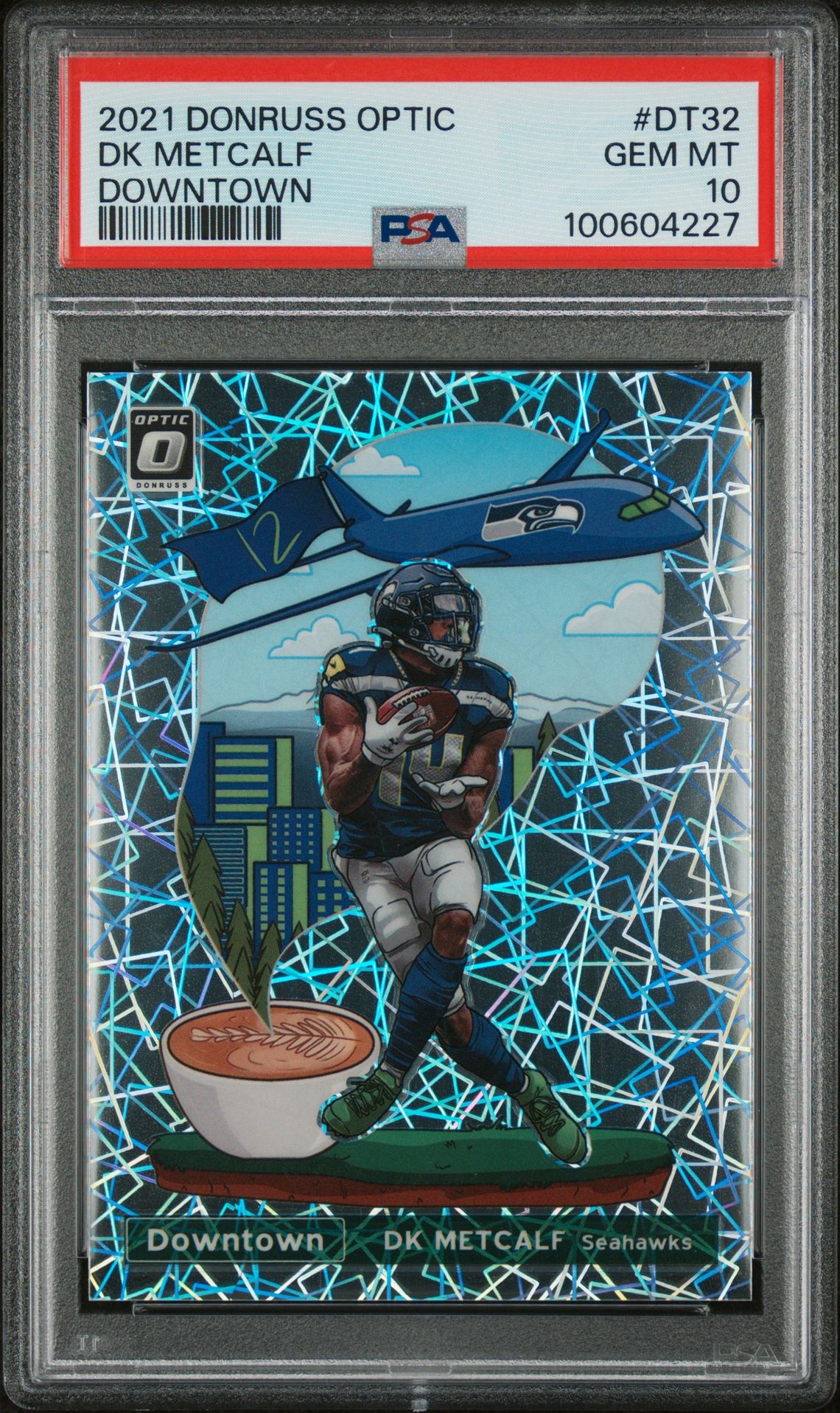 2021 Panini PANINI DONRUSS OPTIC DOWNTOWN #DT32 Dk Metcalf front