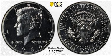 1964 50C Accented Hair, FS-401 PR63