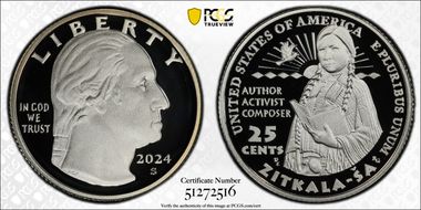 2024-S 25C Zitkala-Ša Silver PR70DCAM