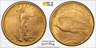 1921 $20 MS62