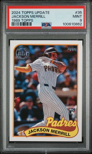 2024 Topps Update 1989 Topps Baseball Jackson Merrill #35 Mint 9 front