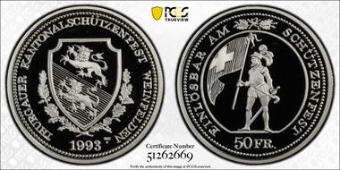 1993 HF 50 Fr Thurgau Haberling-45a PR69DCAM