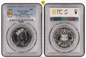 2019 50C Dodecagon 50C 50th Ann. R. Maklouf Effigy MS69