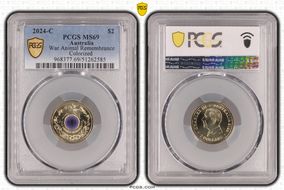 2024-C $2 War Animal Remembrance Colorized MS69