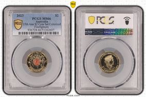 2023 $2 35th Ann $2 Coin Set Colorized Firefighters MS66