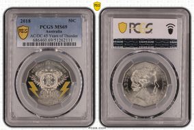 2018 50C AC/DC 45 Years of Thunder MS69