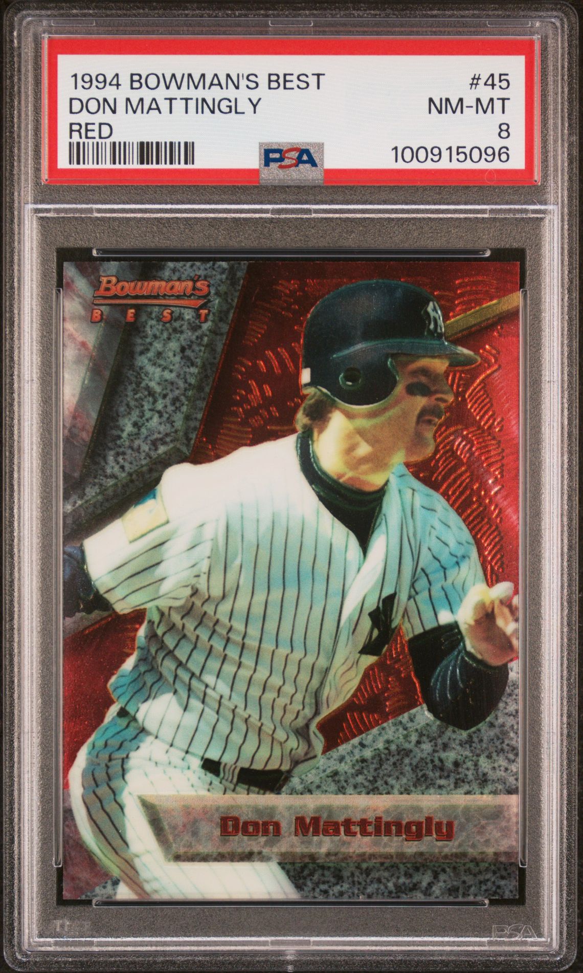 1994 Bowman BOWMAN'S BEST RED #45 Don Mattingly front