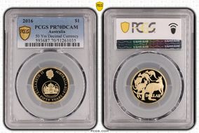 2016 $1 50 Yrs Decimal Currency PR70DCAM