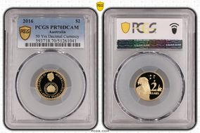 2016 $2 50 Yrs Decimal Currency PR70DCAM