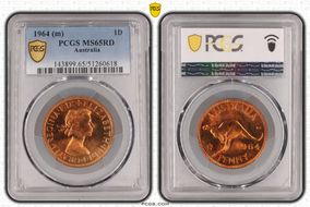 1964 (m) 1D KM-56 MS65RD