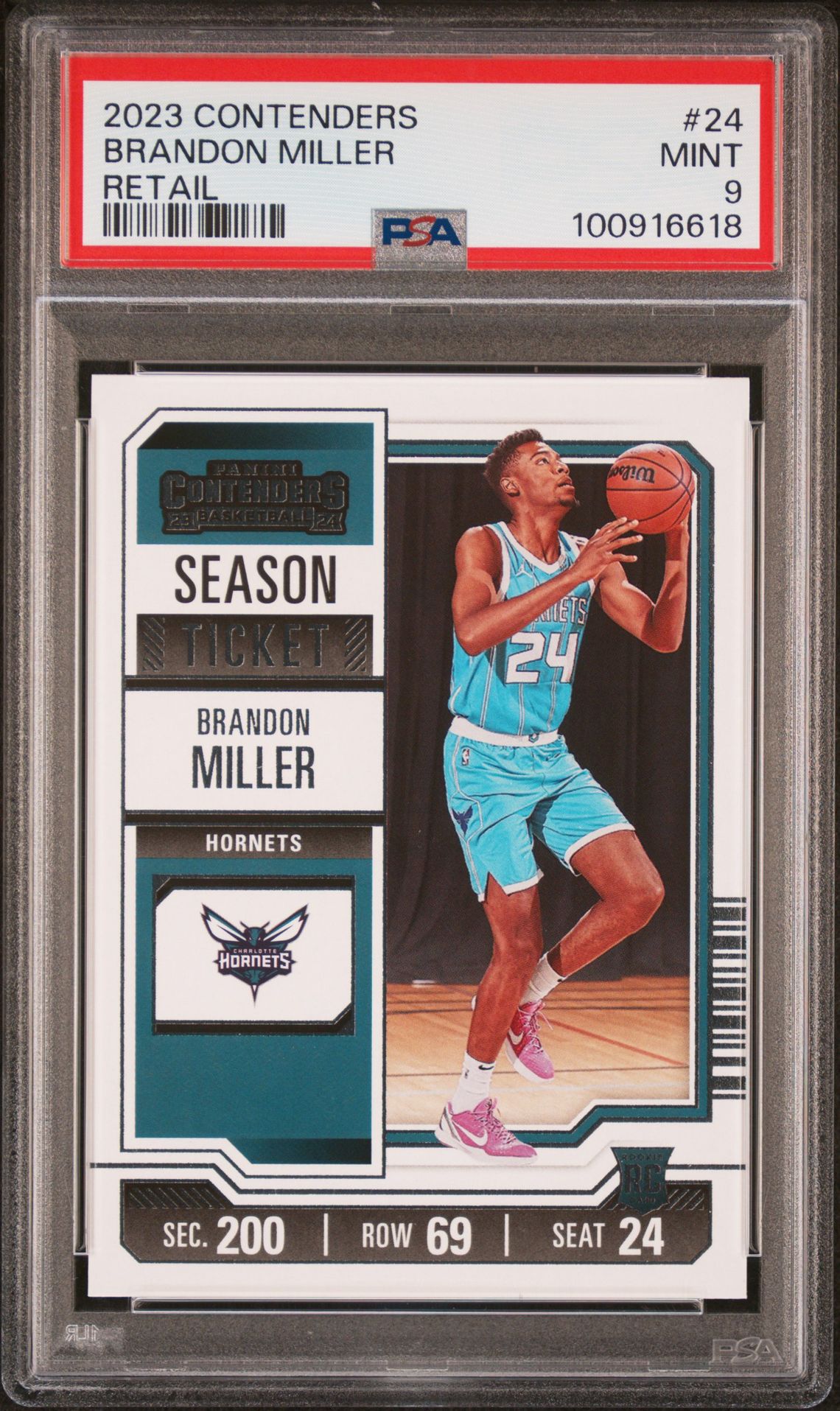2023 Panini PANINI CONTENDERS RETAIL #24 Brandon Miller front