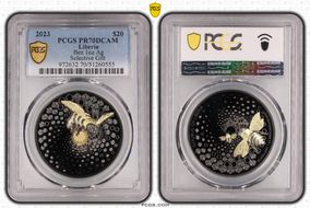2023 $20 Bee 1oz Ag Selective Gilt PR70DCAM