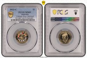 2023-C $2 Vietnam War Colorized MS69