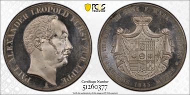 1843-A 2 Th KM-250 Dav-724 MS65