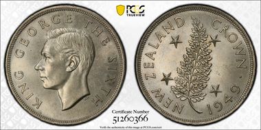 1949 Crown KM-22  Ag MS64