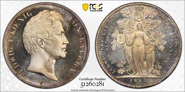 1845 2 Th Birth of Grandsons KM-821 MS66