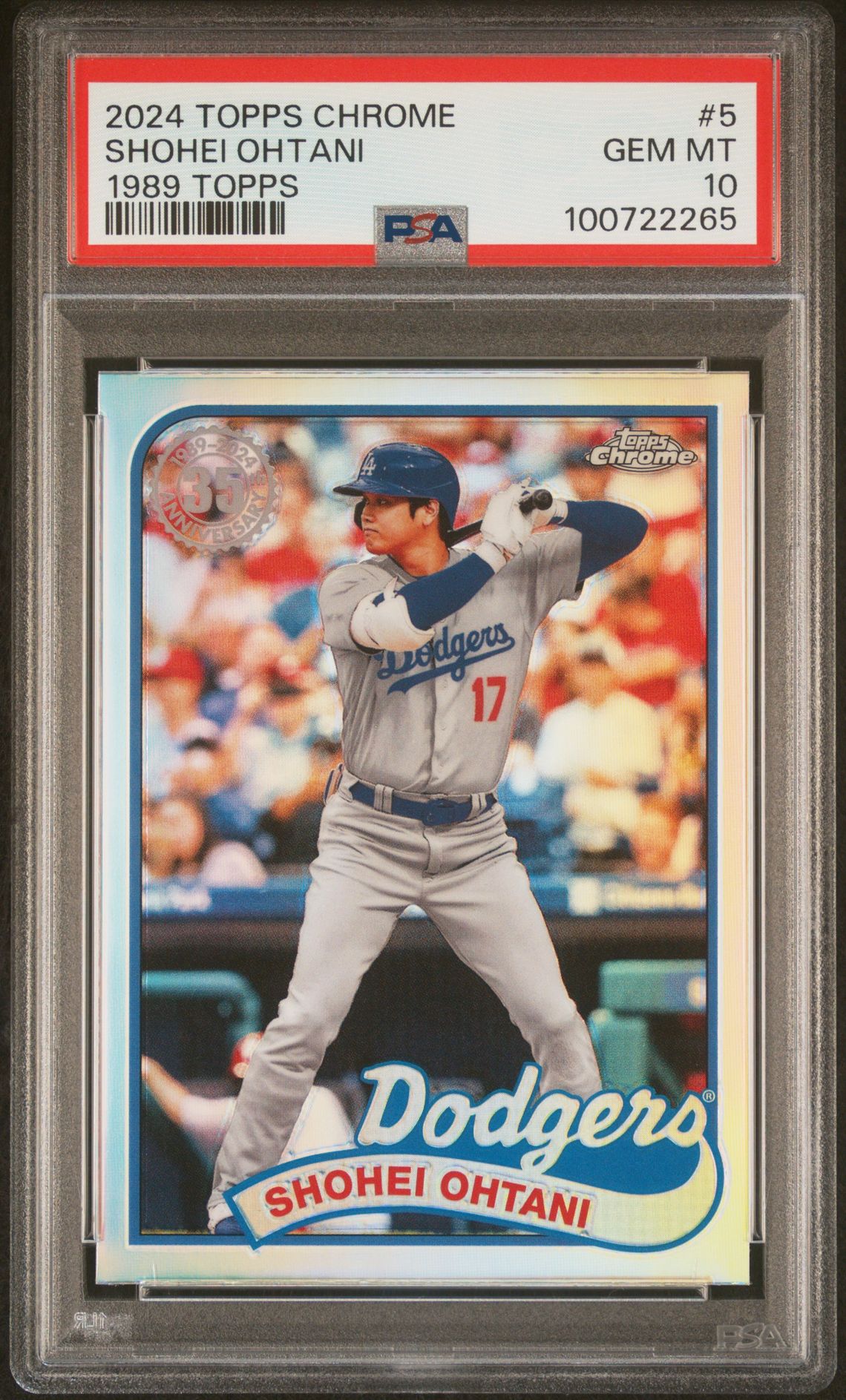 2024 Topps TOPPS CHROME 1989 TOPPS BASEBALL #5 Shohei Ohtani front