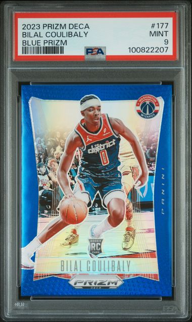 2023 Panini Prizm Blue #177 Bilal Coulibaly front