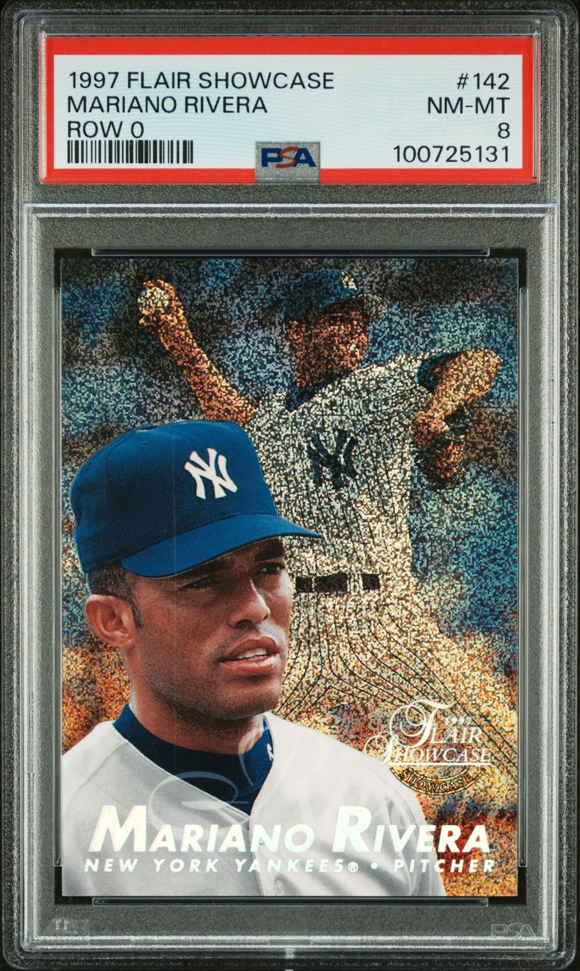 1997 Flair Showcase Mariano Rivera #142 (Row 0) Nm-Mt 8 front