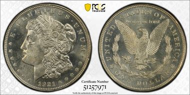 1921 $1 Morgan MS64