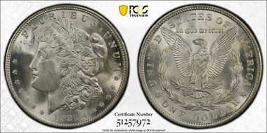 1921 $1 Morgan MS65+