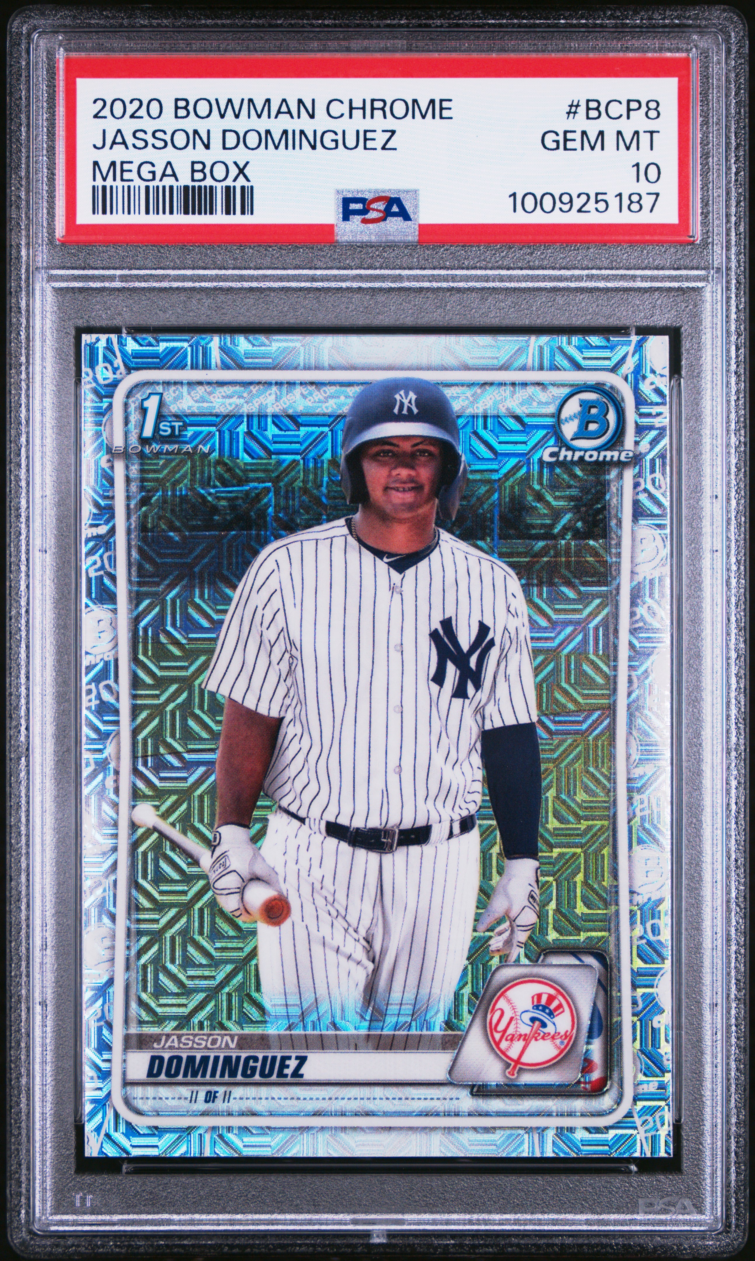 2020 Bowman Chrome Mega Box Jasson Dominguez #Bcp8 (Mega Box) Gem Mt 10 front