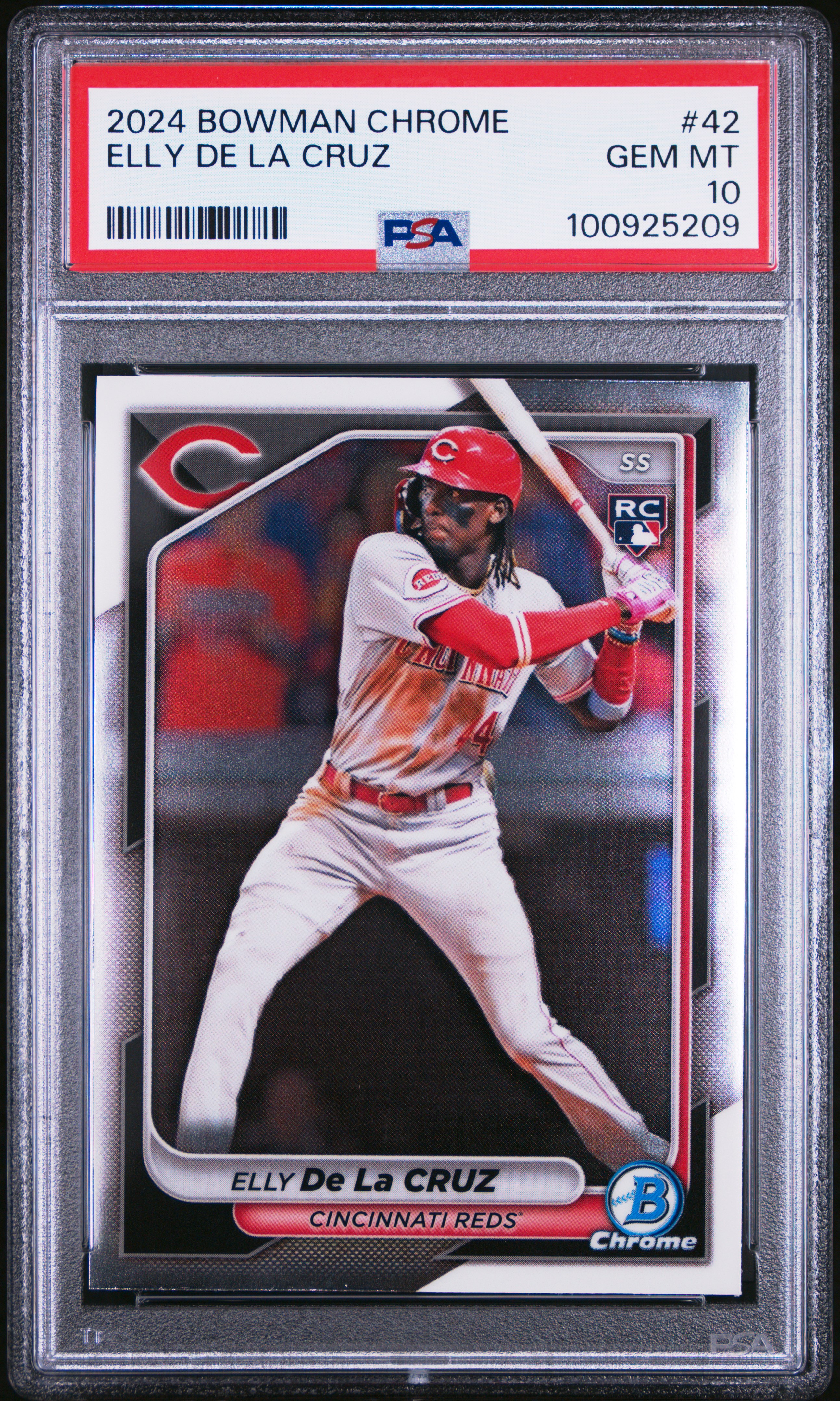 2024 Bowman Chrome Elly De La Cruz #42 Gem Mt 10 front