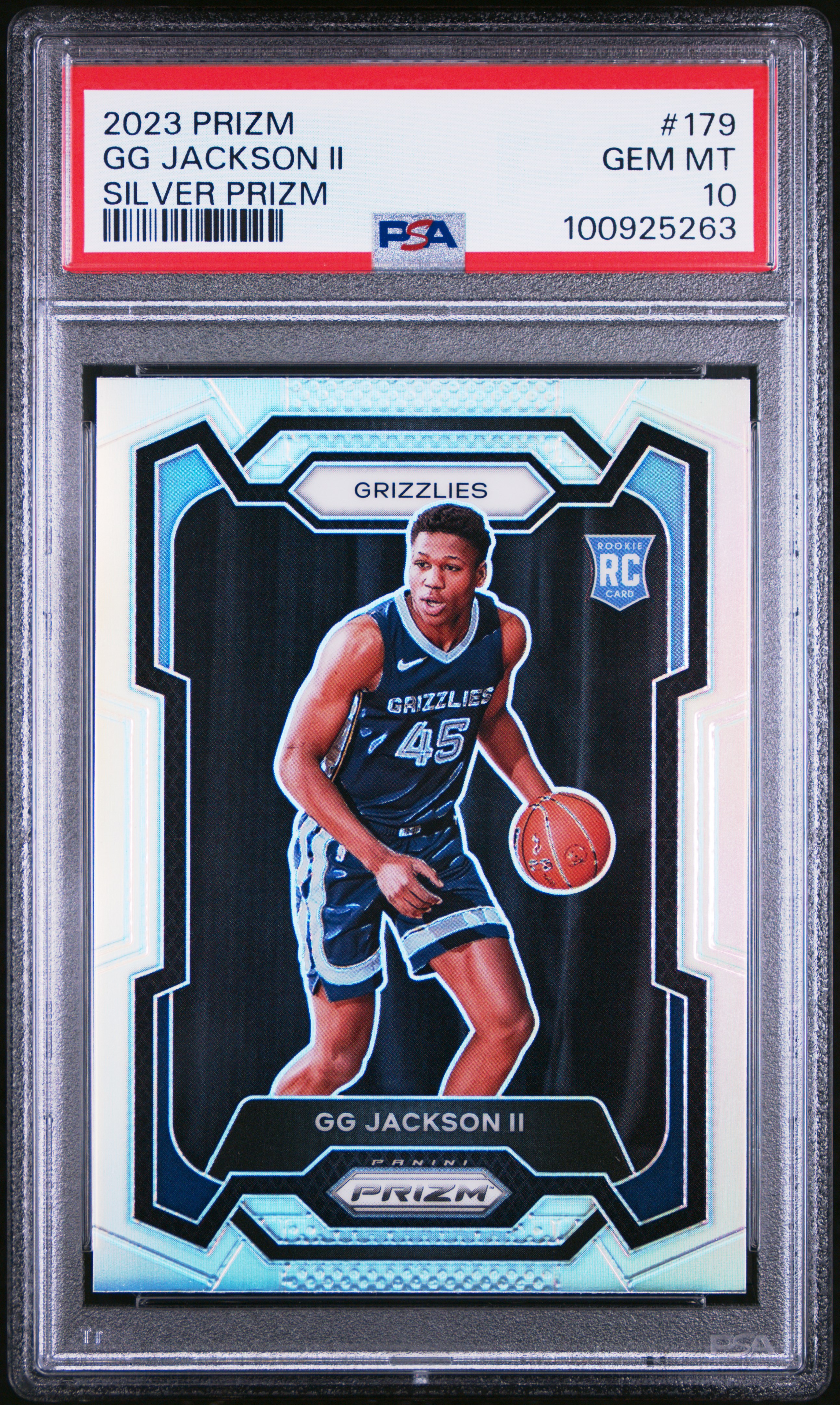 2023 Panini Prizm Gg Jackson Ii #179 (Silver Prizm) Gem Mt 10 front