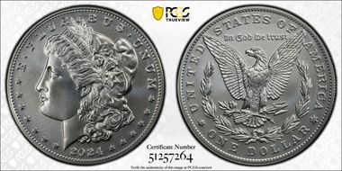 2024 $1 Morgan Dollar MS70