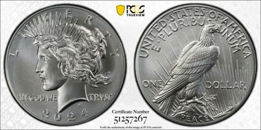 2024 $1 Peace Dollar MS69