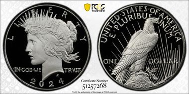 2024-S $1 Peace Dollar PR70DCAM
