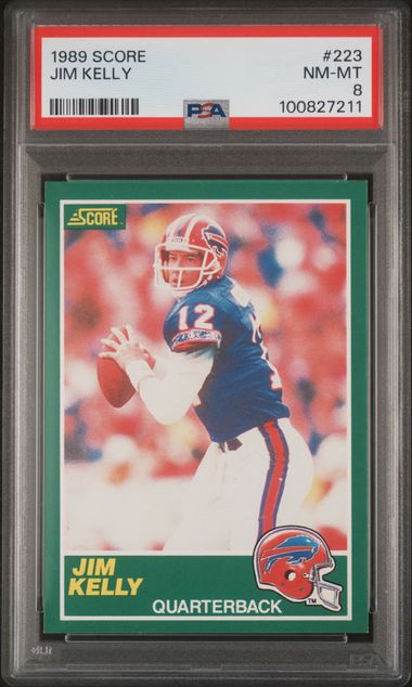 1989 Score Jim Kelly #223 Nm-Mt 8 front